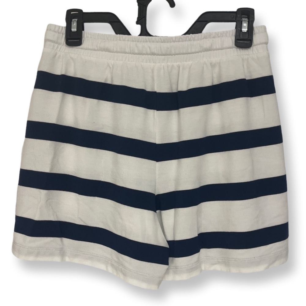 Workshop Republic Clothing Striped Navy and White Drawstring Short Women’s Small - Picture 2 of 7